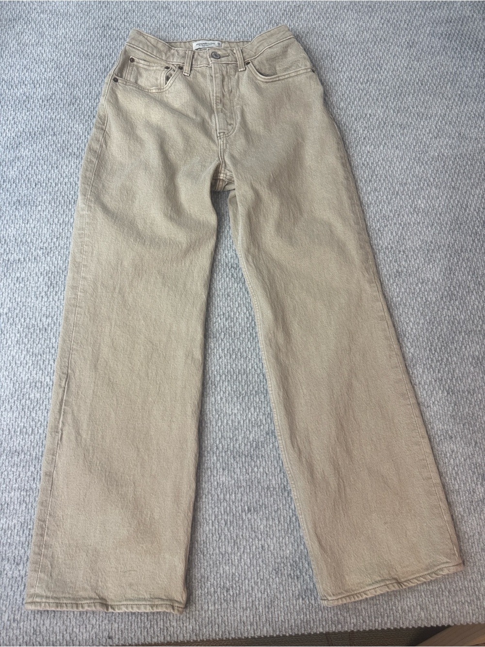 Abercrombie & Fitch Curve Love Jeans 26|2 Tan Womens